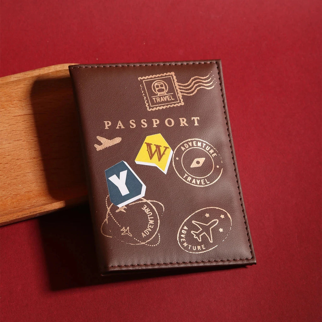pochette passeport personnalisé initiales