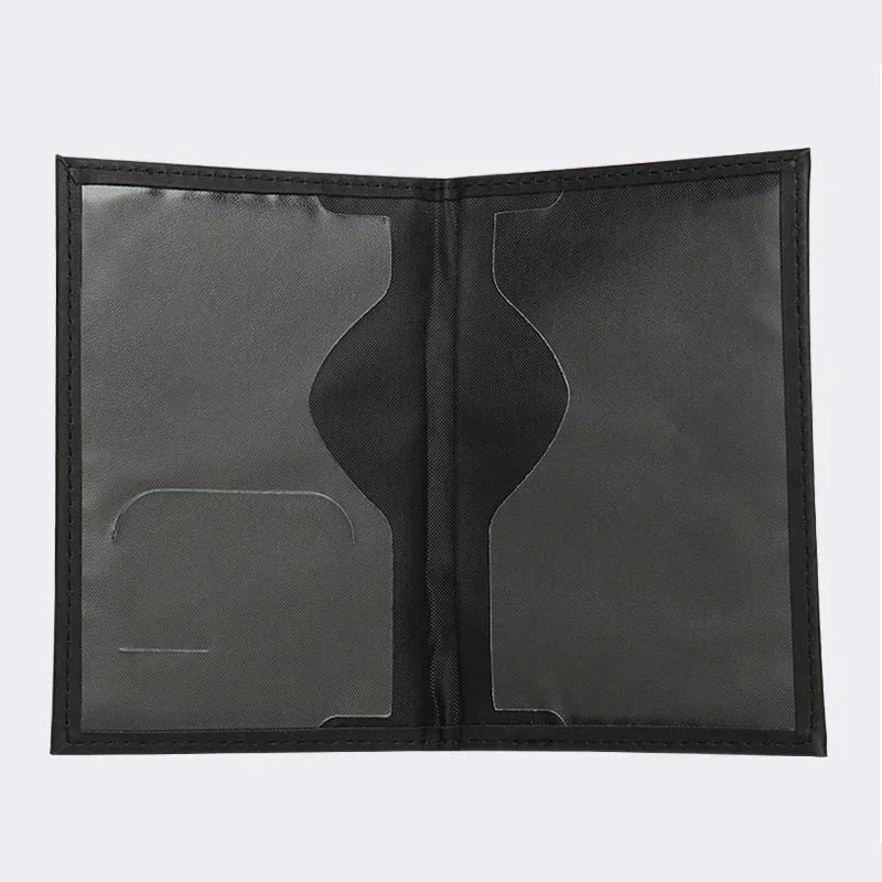 etui protege passeport noir