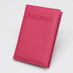 etui protège passeport fuchsia