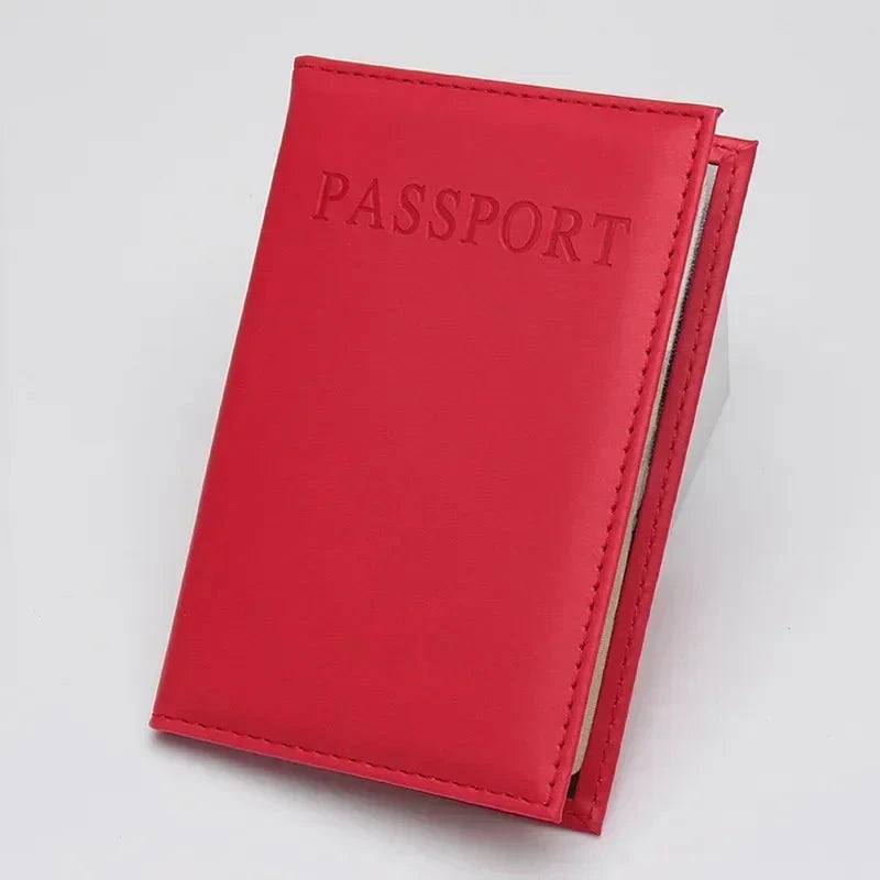 etui protège passeport rouge