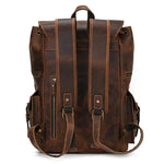 grand sac a dos pour homme en cuir marron vintage