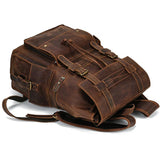 grand sac a dos pour homme en cuir retro