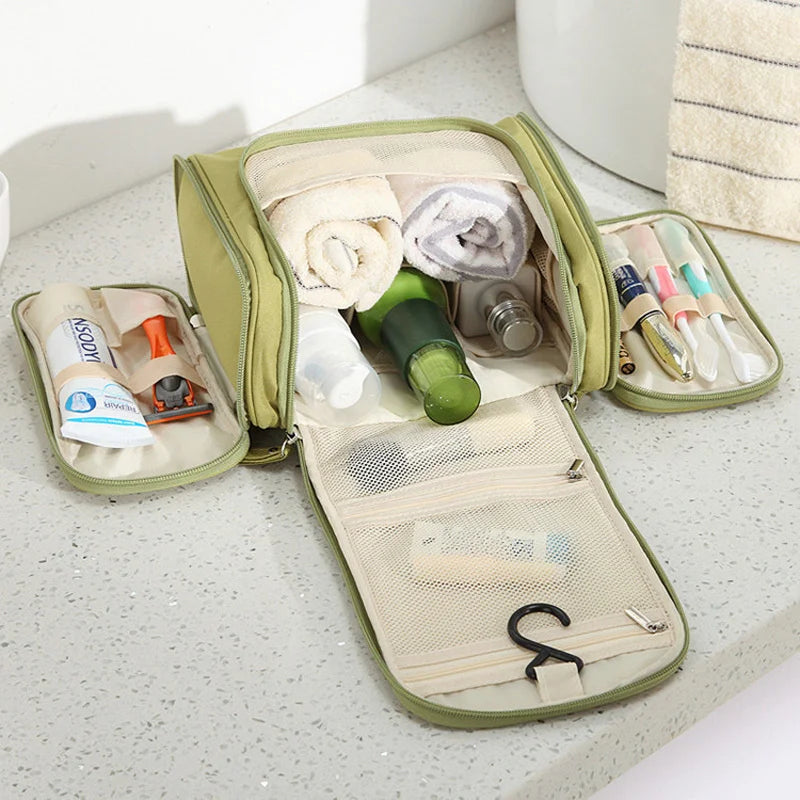 Trousse De Toilette Pour Hommes Et Femmes Étanche Voyage Pliable Cosmetique Sac Grande Capacite Trousse De Toilette Pour Hommes Et Femmes Étanche Voyage Pliable Cosmetique Sac Grande Capacite