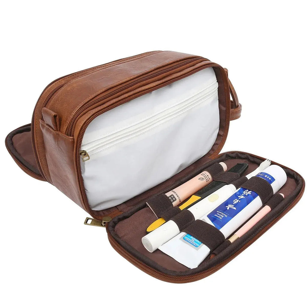 grande trousse de toilette hommes barbe rasage