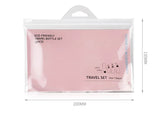 kit trousse de toilette voyage avion liquides transparente