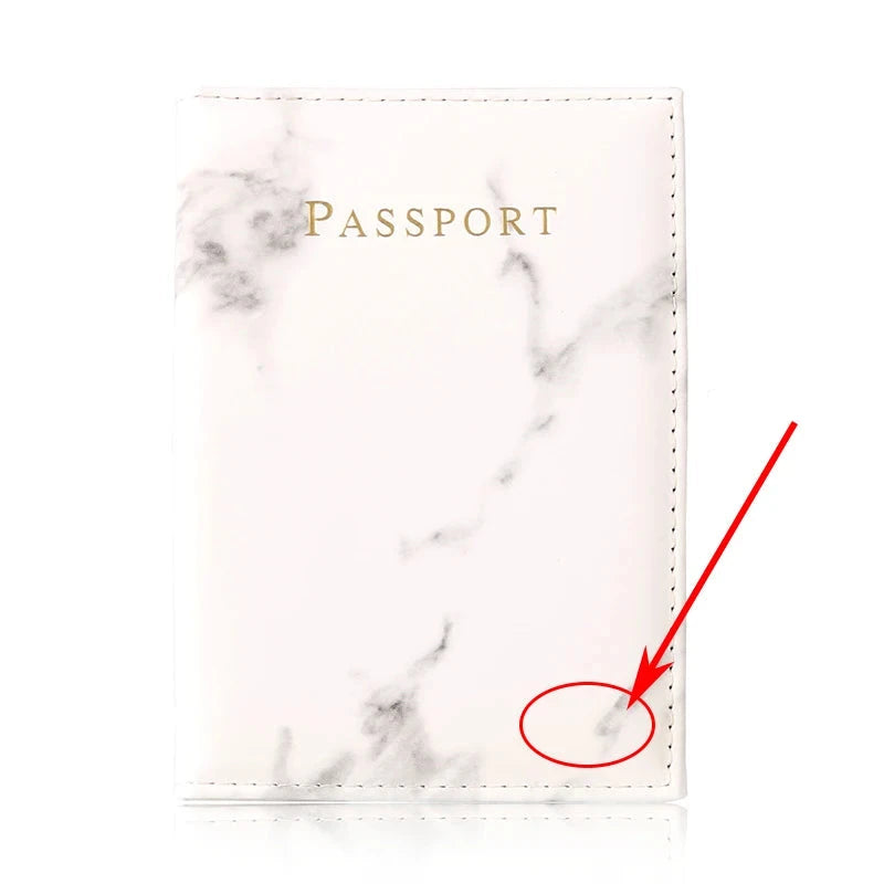 Pochette Passeport Personnalisable Marbré
