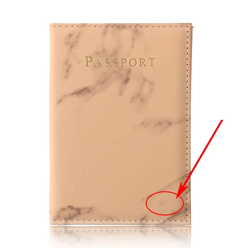 étui Passeport Personnalisable Marbre