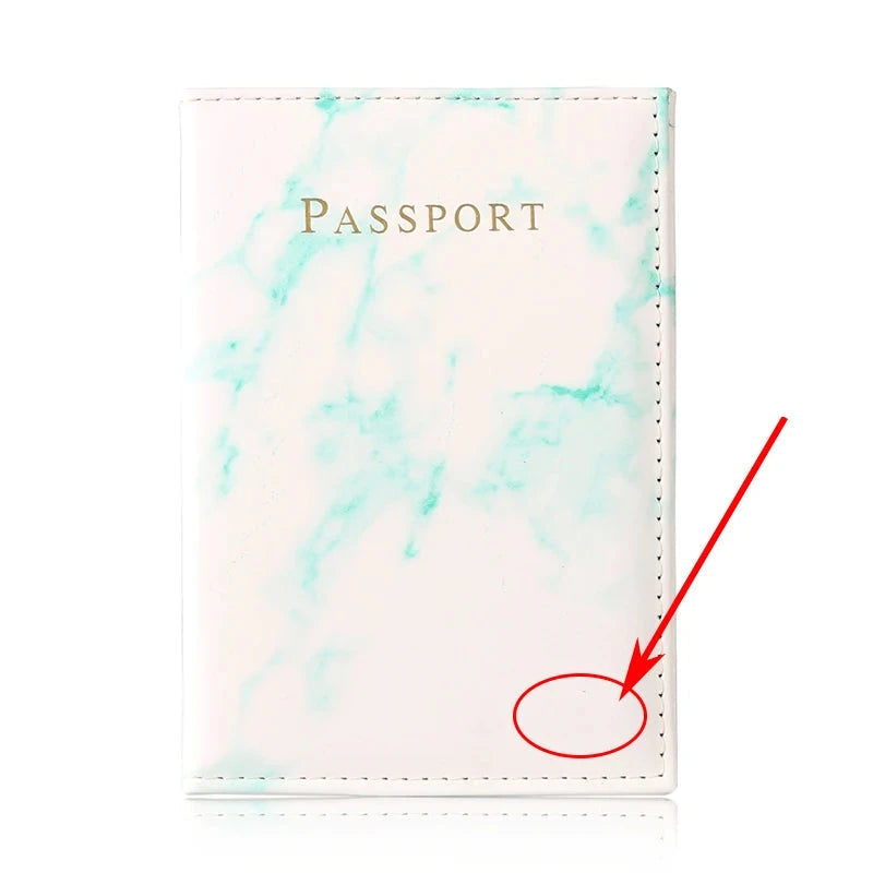 Pochettes Passeport Personnalisable Marbre