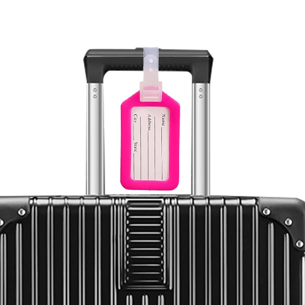 etiquette porte adresse pour valises plastique