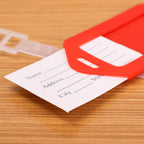 porte adresse bagage plastique