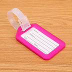 etiquette porte adresse valise plastique voyage