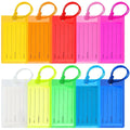 Porte-Étiquettes de Bagage en Plastique Coloré Transparent