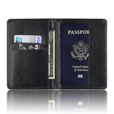 Portefeuille Homme pour Passeport noir