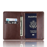 Portefeuille Homme pour Passeport marron