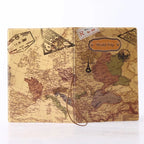 etui passeport carte du monde
