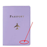 protege passeport personnalisé avion violet