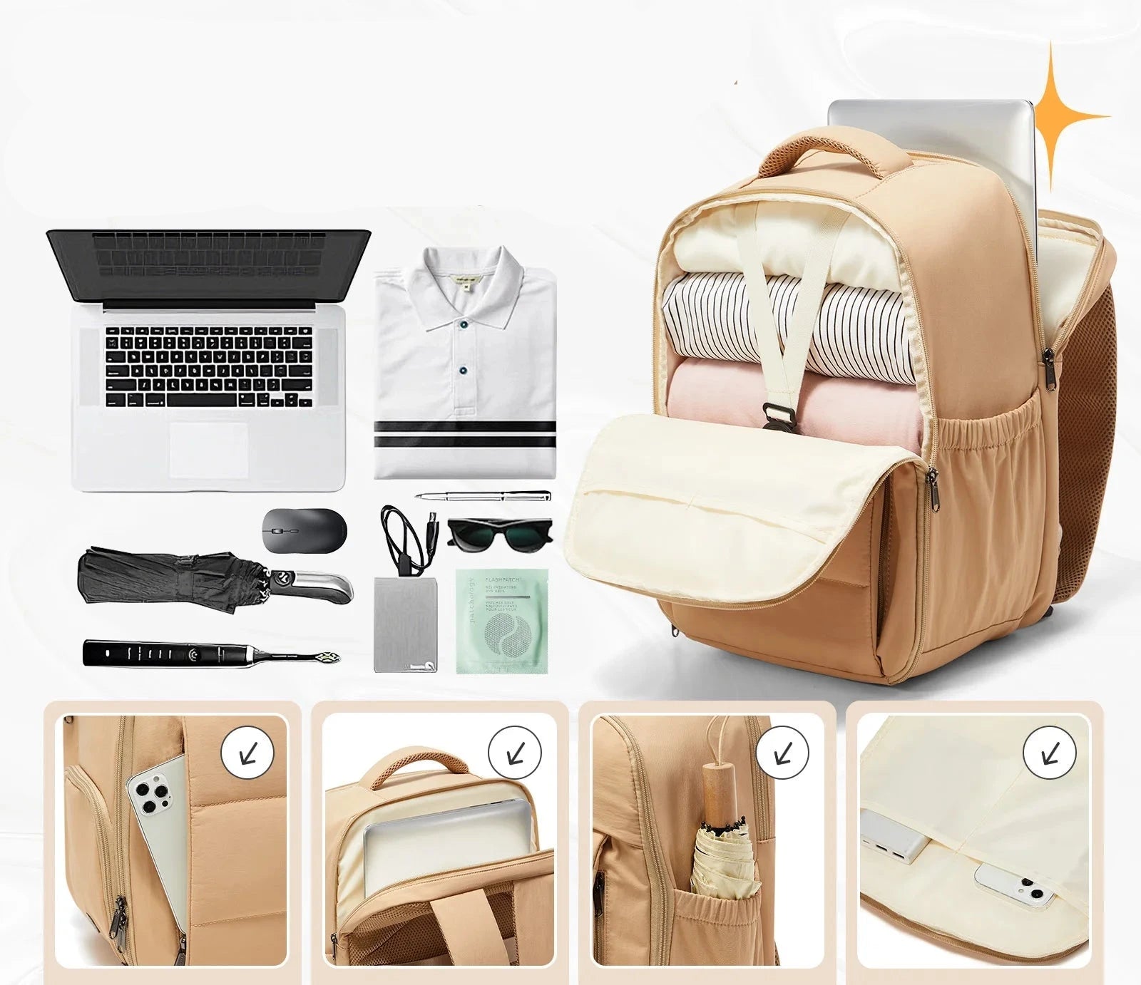 sac à dos femme 40x30x20