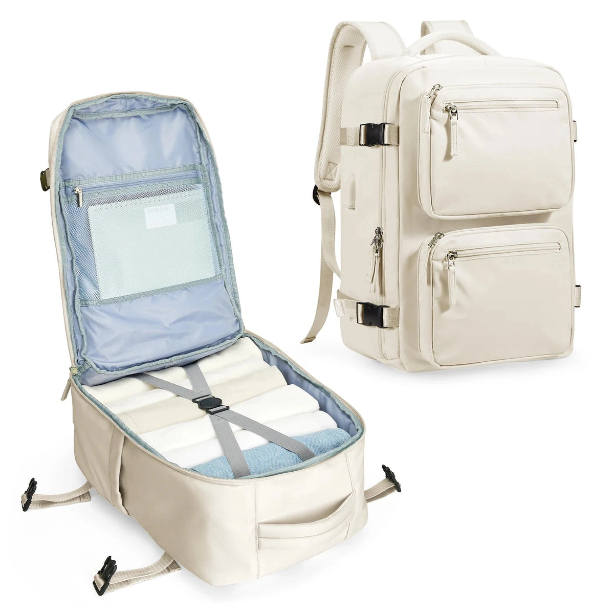 Sac Cabine Pliable EasyJet 45x36x20 – Sac à Dos Voyage Avion Ultra Léger