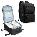 Sac à Dos Voyage Sous Vide Avec Pompe - Dimensions 40x20x25 Cm - Compatible Cabine Avion (EasyJet, Ryanair…) - Compartiments Organisés - 6