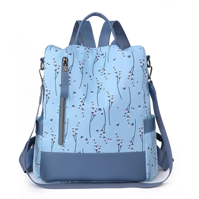 Petit Sac à Dos Femme Anti-vol Élégant Et Léger - 2 En 1 Sac à Main Voyage - Gris Clair