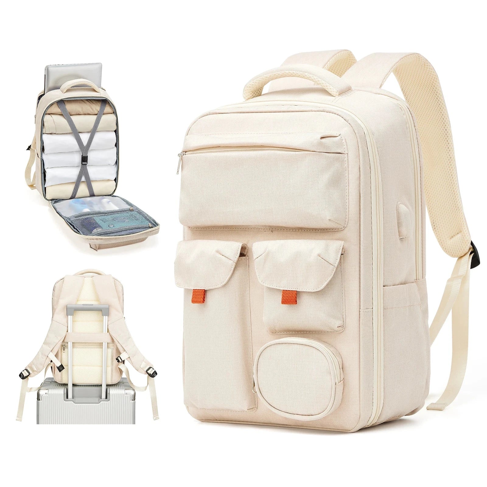 Sac à Dos Bagage Cabine 45x36x20 – Voyage Paisible