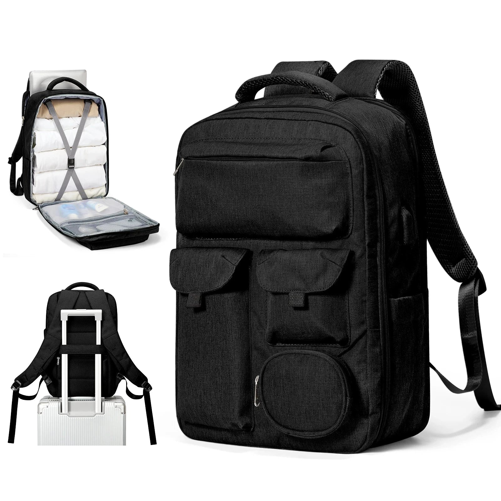 Sac à Dos Bagage Cabine 45x36x20 noir