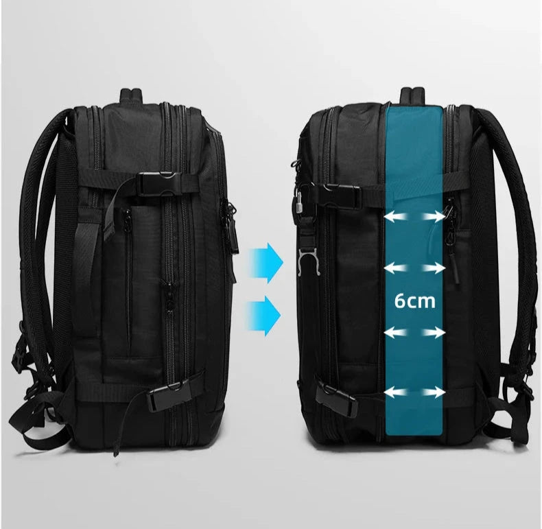 Sac à Dos Bagage Cabine 55x35x25 extensible