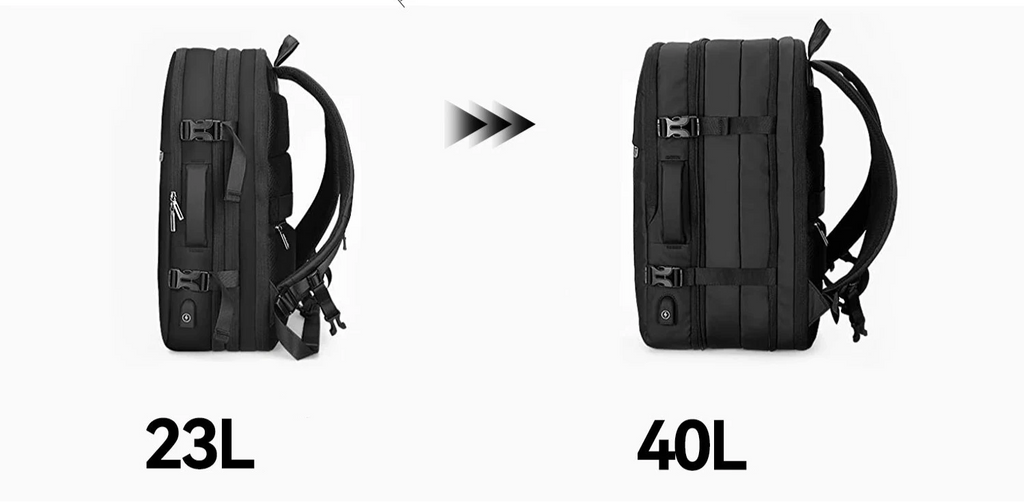 Sac à Dos extensible Cabine Avion 55x35x25