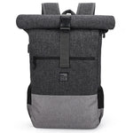 sac a dos roll top commuter gris