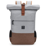 sac dos roll top commuter gris