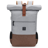 sac dos roll top commuter gris