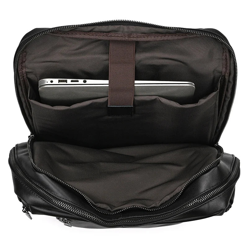 sac a dos noir homme cuir travail