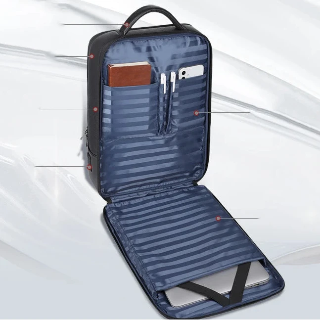 Sac Dos Cuir Noir Homme