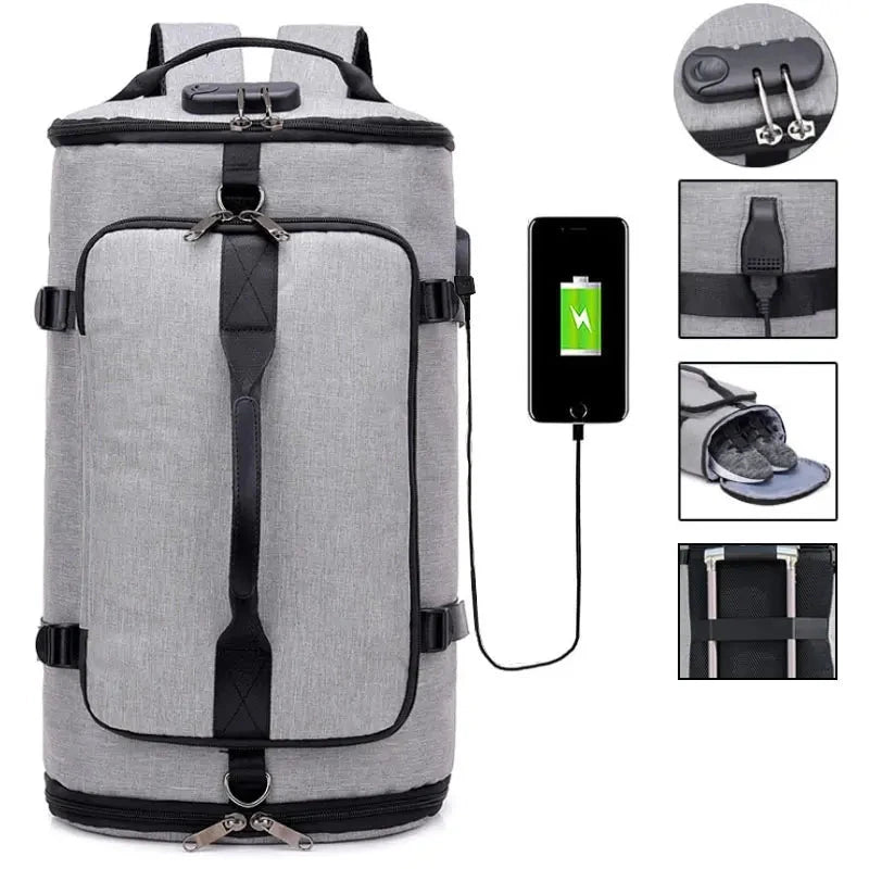 Sac à Dos de Voyage Homme Antivol usb