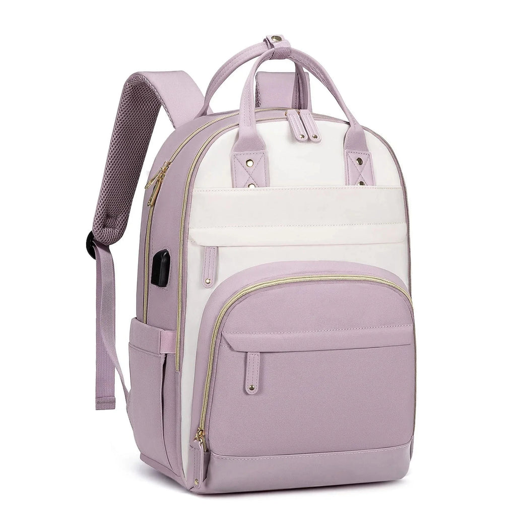 Sac à Dos Féminin pour Ordinateur 15.6 Pouces USB