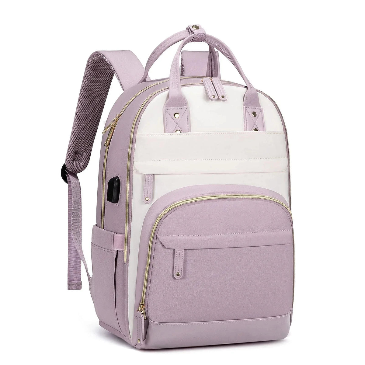 Sac à Dos Féminin pour Ordinateur 15.6 Pouces USB