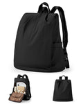 sac a dos fermeture dorsale femme noir