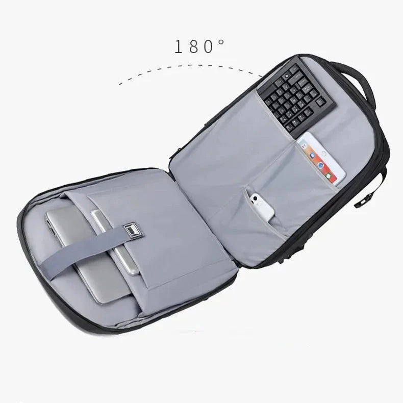 sac a dos grande capacité rigide avec code pc