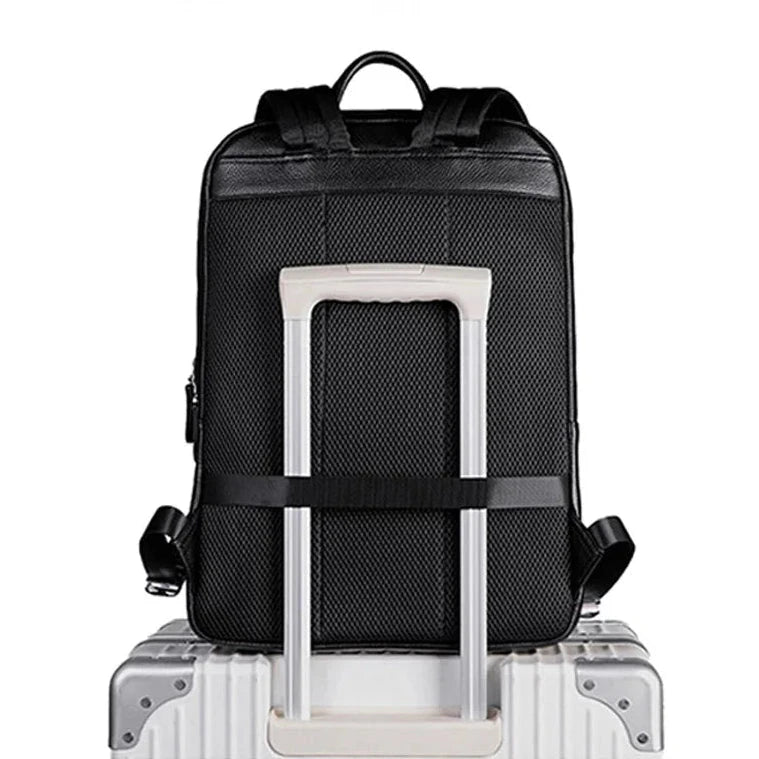 sacs a dos noir cuir homme