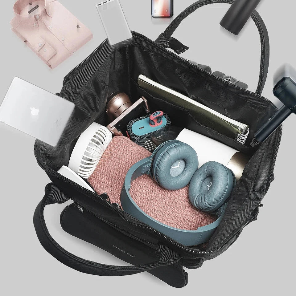 Sac à Dos Ordinateur Femme Professionnel Imperméable noir