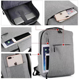 sac a dos gris pc portable 15.6 pouces