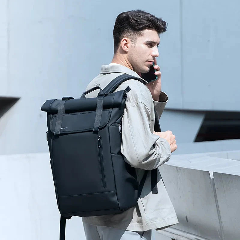 Sac à Dos Roll Top Homme noir