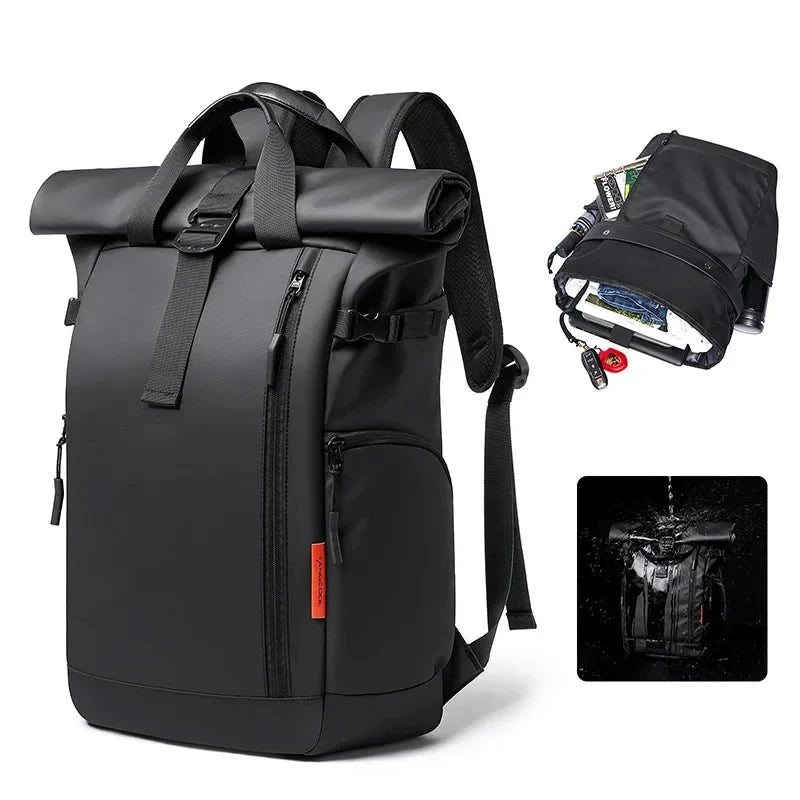 Sac à Dos Homme Roll Top - Imperméable, Grande Capacité Sac à Dos Homme Roll Top - Imperméable, Grande Capacité