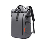 sac a dos roll top impermeable gris