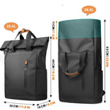 sac a dos roll top impermeable usb extensible