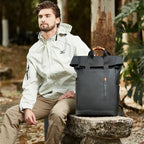 sac a dos homme roll top impermeable usb