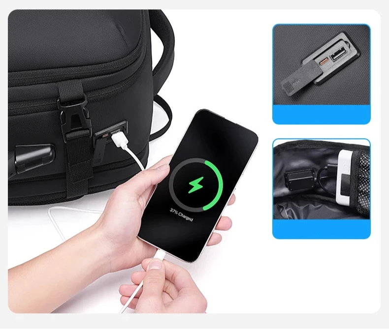 Sac à Dos Sous Vide Avion usb