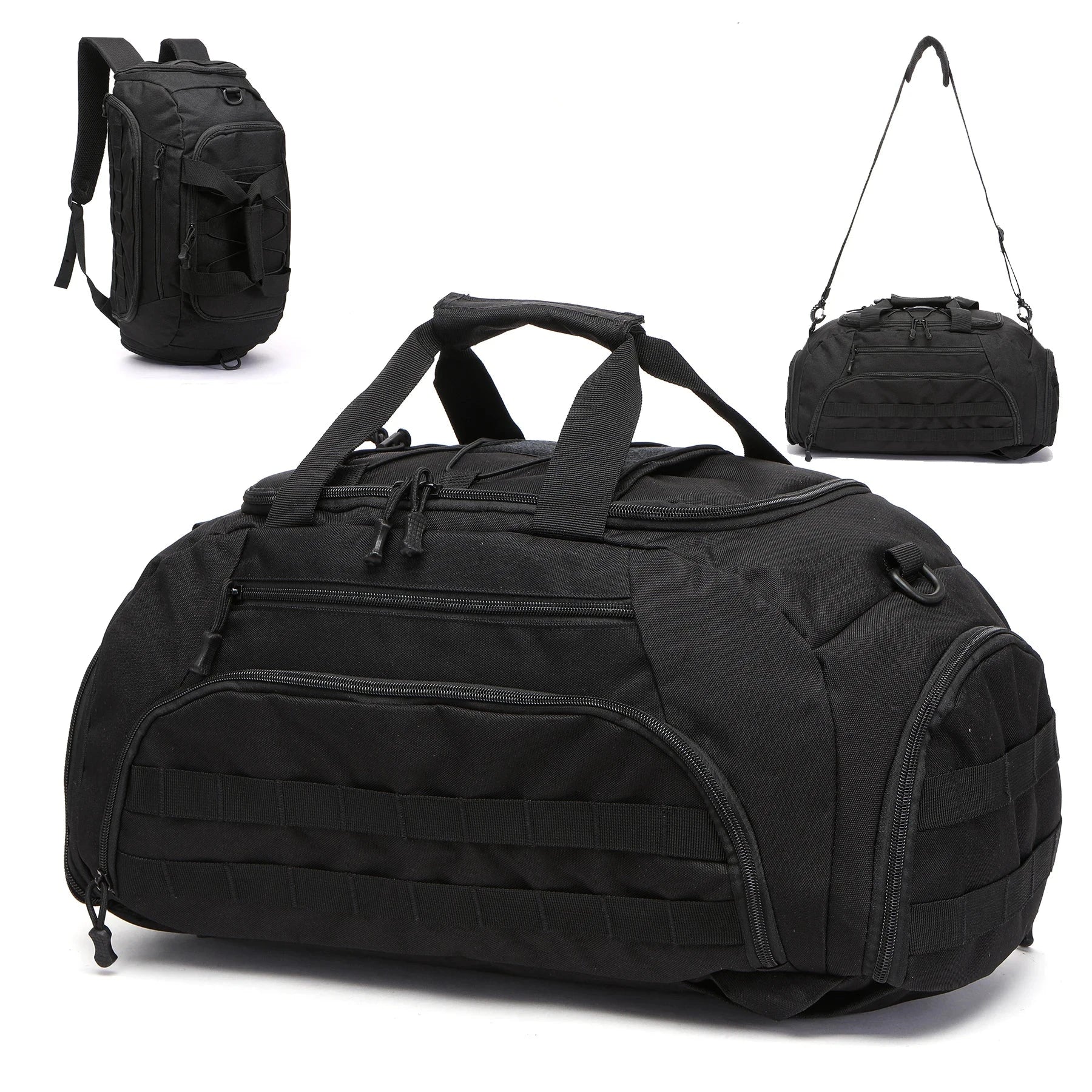 sac a dos tactique convertible noir