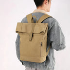 sac a dos roll top toile homme