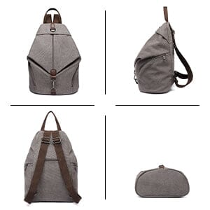 sac a dos en toile vintage femme